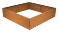 Vyvýšený záhon G21 132 x 32 x 132 cm, Corten