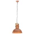 vidaXL Industriálna závesná lampa 25 W medená mangovník 52 cm okrúhla E27
