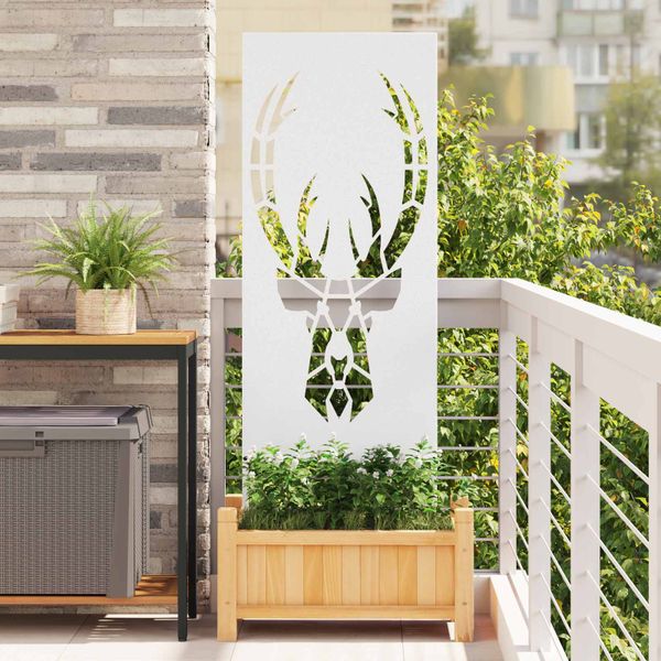 vidaXL Záhradná clona na súkromie Zvieracia potlač Biela 50 x 140 cm