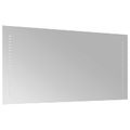 vidaXL Zrkadlo do kúpeľne s LED Priehľadná 80 x 40 cm tvrdené sklo