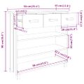 vidaXL Konzolový stolík HAMAR, medovo hnedý 90x35x90 cm, borovica