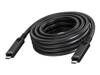 Vision - USB kabel - USB-C (M) do USB-C (M) - USB 3.2 - 3 A - 15 m - podpora 4K60Hz - cerná