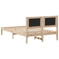 vidaXL Rám postele Čierna 120 x 200 cm Masívne borovicové drevo