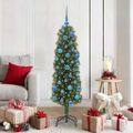 vidaXL Umelý vianočný stromček Zelená 150 cm PVC, oceľ a plast