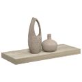 vidaXL Plávajúca nástenná polica, dubová 60x23,5x3,8 cm, MDF