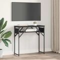 vidaXL Konferenčnýstolík Čierny dub Kompozitné drevo 75x30x75cm