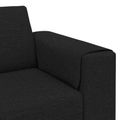 vidaXL Pohovka do obývačky 3 ks Čierna Polyester