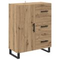 vidaXL Highboard 2 ks Remeselný dub 69,5 x 34 x 180 cm