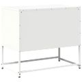 vidaXL TV skrinka biela 68x39x60,5 cm oceľ