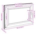 vidaXL Otočné a sklopné okno do suterénu RISOR 90 x 60 cm PVC a sklo
