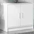 vidaXL Skrinka pod umývadlo biela 63x29x55 cm kompozitné drevo