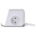 Prodlužovací kabel EMOS P0212CQ - kostka 2 m / 2 zásuvky / biely / 2×USB-A + 1×USB-C+Qi / 1,5 mm2