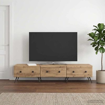 vidaXL TV skrinka 147 x 34,5 x 30 cm Dub artisan Kompozitné drevo