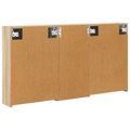 vidaXL Set kabinetov do kúpeľne 3 ks 116 x 16 x 62,5 cm