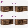 vidaXL TV stolíky 2 ks dymový dub 60x31x25,5 cm spracované drevo