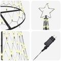 vidaXL LED vianočný stromček Teplá biela 250 cm Kov