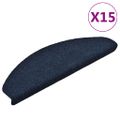 vidaXL Schodové rohože, samolepiace, 15 ks, 65x21x4 cm, námornícke, polkruhové, veľké