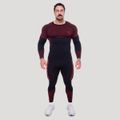 Bezšvové tričko s dlhým rukávom OG1 Black/Red - GymBeam, veľkosť XL