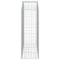 vidaXL Oblúkový gabionový kôš 150x50x140/160 cm pozinkované železo