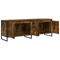 vidaXL TV skrinka 140 x 36 x 49.5 cm Dymová dub Kompozitné drevo