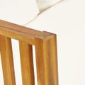 vidaXL 2-miestna záhradná lavica s vankúšmi 122 cm akáciový masív