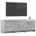 vidaXL TV skrinka 130 x 33 x 47 cm Betónovo sivá Kompozitné drevo