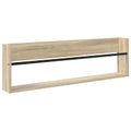 vidaXL Regál na časopisy s poličkou 2 ks Sonoma dub 100 x 12 x 30 cm