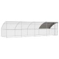 vidaXL Klietka pre sliepky 4 ks Strieborná 800 x 200 x 200 cm