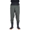 VidaXL Waist Waders s čižmami tmavozelená veľkosť 45
