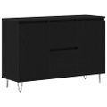 vidaXL Servírovacia skriňa Čierny dub 101,5 x 35 x 70 cm