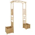 vidaXL Záhradný oblúk Prírodná 177 x 40 x 205 cm Bambus