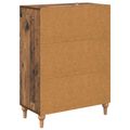 vidaXL Zásuvkový kabinet Staré drevo 66 x 34,5 x 90 cm