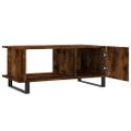 vidaXL Konferenčný stolík dymový dub 90x50x40 cm kompozitné drevo