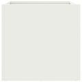 vidaXL Kvetináče 2 ks biele 32x30x29 cm oceľ