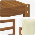vidaXL Záhradná súprava gaučov 5 ks Prírodná a krémová