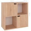 vidaXL Knižnica dub sonoma 60x27,5x59,5 cm drevotrieska