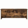 vidaXL Vešiak na stenu Nástenná montáž Dymová dub 80 x 20 x 30 cm