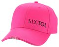 Kšiltovka s LED svetlom B-CAP 25lm, nabíjacia, USB, univerzálna veľkosť, ružová SIXTOL