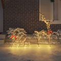 vidaXL Sob s sane 200 LED Teplá biela 70 x 26 x 129 cm Ratan