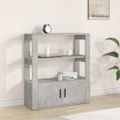 vidaXL Komoda betónovo sivá 80x30x90 cm spracované drevo