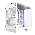 Počítačová skriňa Darkflash DY470 (biela) + 4 ventilátory + držiak GPU