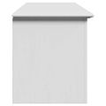 vidaXL Lavica do predsiene "BODO" Biela 114x40x45 cm