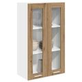 vidaXL Závesná skrinka Remeselný dub 60 x 31 x 100 cm Kompozitné drevo