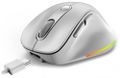 GENIUS Ergo 9000S Pro Pearl White/ duální Bluetooth + 2,4GHz/ 2400 dpi/ bezdrátová/ 6tlačítková/ dobíjecí/ RGB/ bílá Myš, bezdrátová, optická, 2400DPI, 6 tlacítek, Bluetooth, 2,4GHz, USB-C nabíjení, tichá, 7barevné podsvícení, bílá
