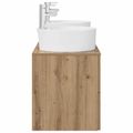 vidaXL Set kabinetov do kúpeľne 3 ks Dub artisan 49,5 x 44,5 x 65 cm