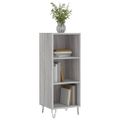 vidaXL Komoda sivý dub sonoma 34,5x32,5x90 cm kompozitné drevo