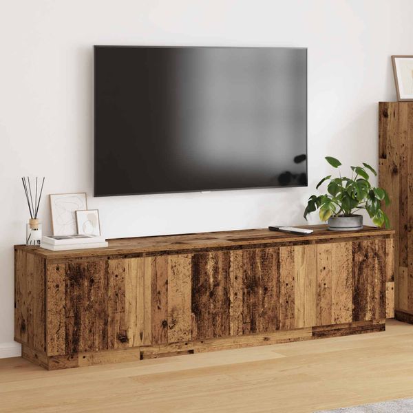 vidaXL TV skrinka Staré drevo 180 x 38 x 49 cm Kompozitné drevo