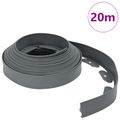 vidaXL Obrubníky trávnika Sivá 2000 x 4 x 5 cm Plast