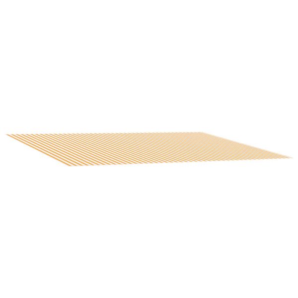 vidaXL Náhradná látka na markízu Žltá a biela 500 × 350 cm Polyester