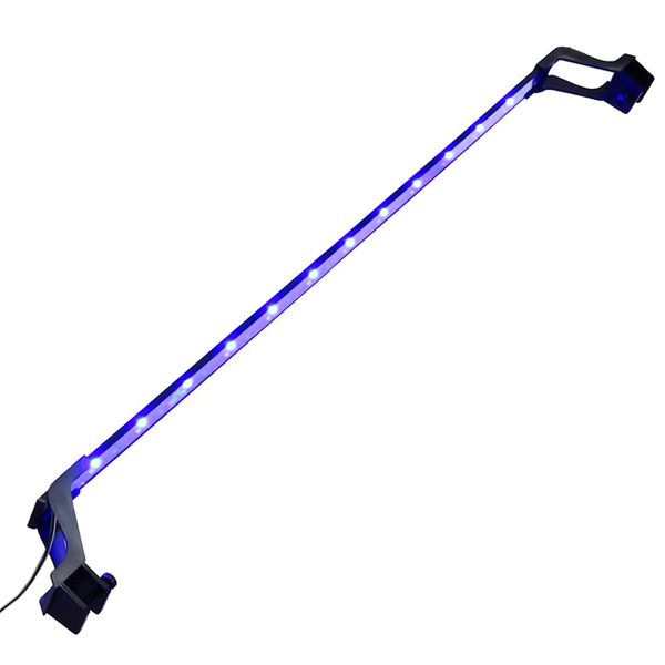 vidaXL LED svetlo do akvária so svorkami 90-105 cm modrá a biela